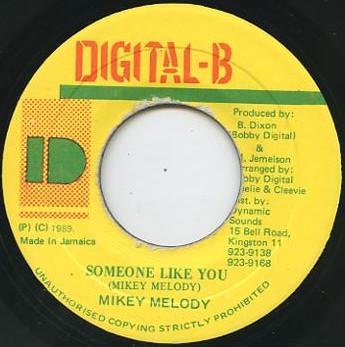 

7-дюймовая пластинка MIKEY MELODY - Someone Like You НЕТ Digital-B 1989 Япония Регги, Ска и Даб Б/У