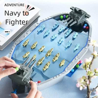 Navy Combat Board Games Toys Multiplayer Party Interactive Table Games Ejection Ball Fighter Army Operations Toys for Kids