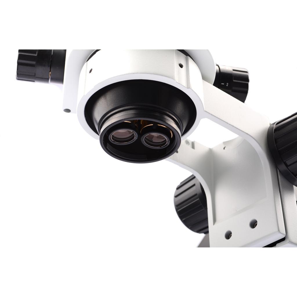 Rosfix Mikroskop Stereoskopowy Trinokularowy Neptune Pro MSNP-T-WDMS1 – Zakres Zoomu 7x-45x | Wysięgnik | Oświetlacz 56xLED I Soczewka 0,5x