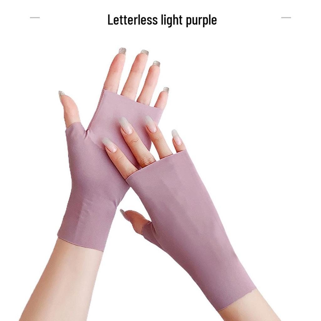 UV Protective Fingerless Manicure Gloves for Nail Curing
