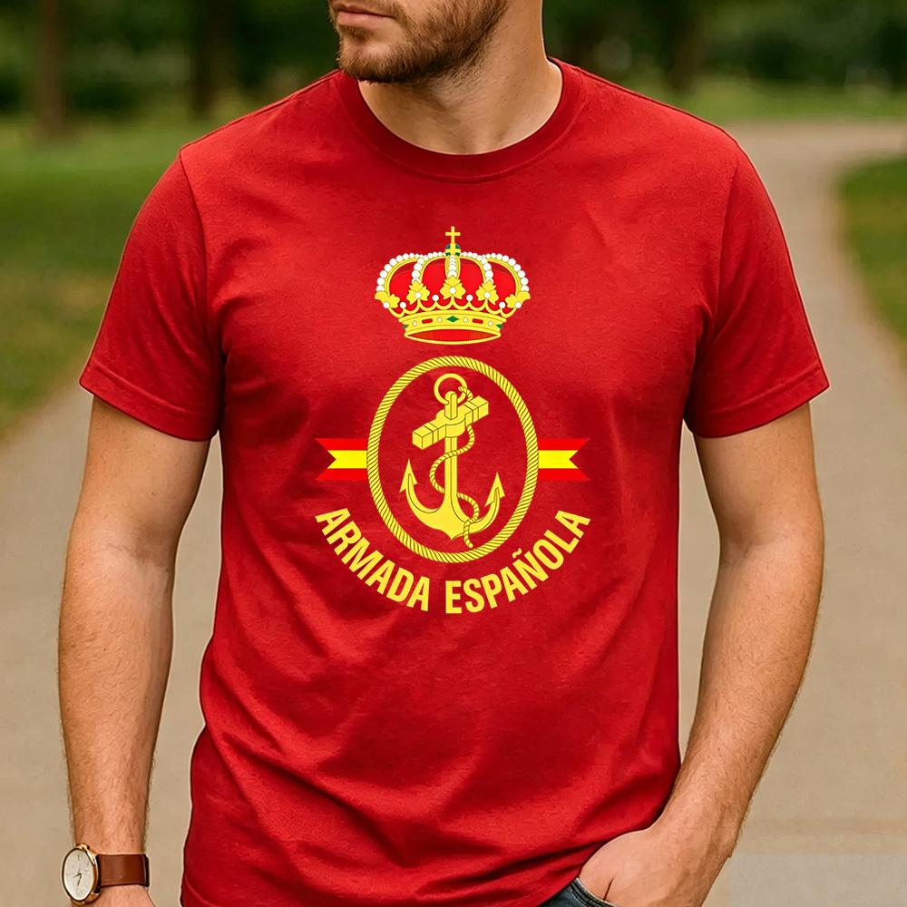 Armada Espaola Spanish Navy Marines Cotton T Shirt Unisex ONeck Short Sleeve Casual Summer Party Military Fan Daily Tops
