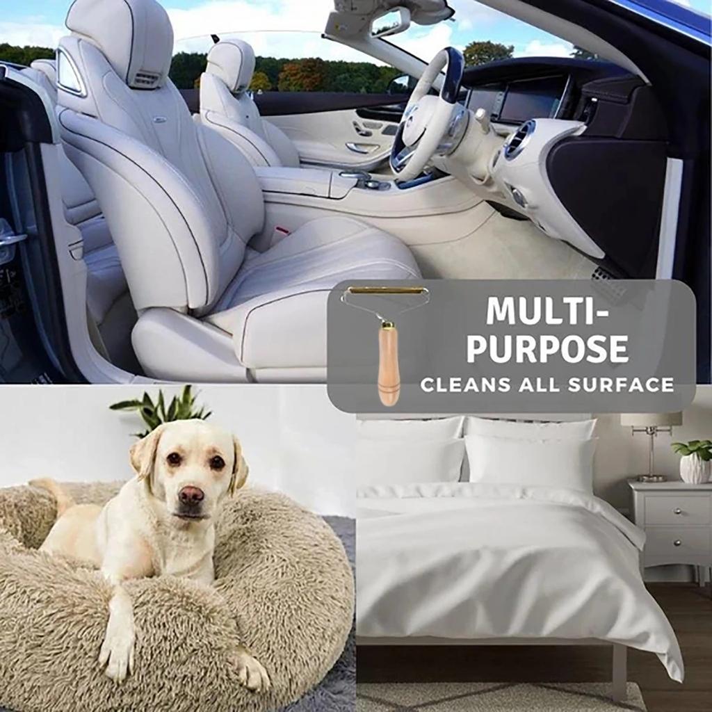 Portable Manual Lint Remover Pet Hair Remover Brush Lint Roller Sofa Clothes Cleaning Brush Tool