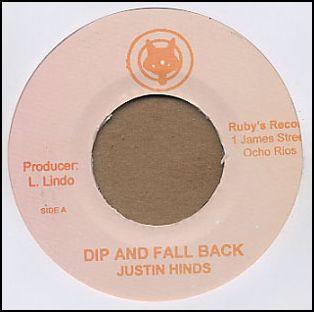 

7-дюймовая пластинка JUSTIN HINDS - Dip And Fall Back НЕТ Fox 2006 Ямайка Регги, Ска и Даб Б/У