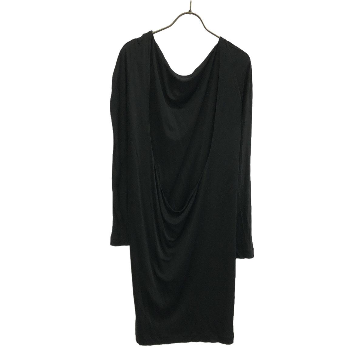 

DSQUARED2 made in Italy Long sleeve drape one piece M black Women Used