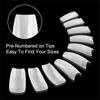 Acrylic Nail Tips French Fake Nails Half Cover Artificial False Nails Tips 00pcs 10 Sizes With Box Natural Natural Half Nail Tips