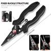 Stainless Steel Luya Pliers Multi-Functional Fish Control Device Anti-Rust Teflon Coating Small Mouth Fishing Pliers Cutting Lin