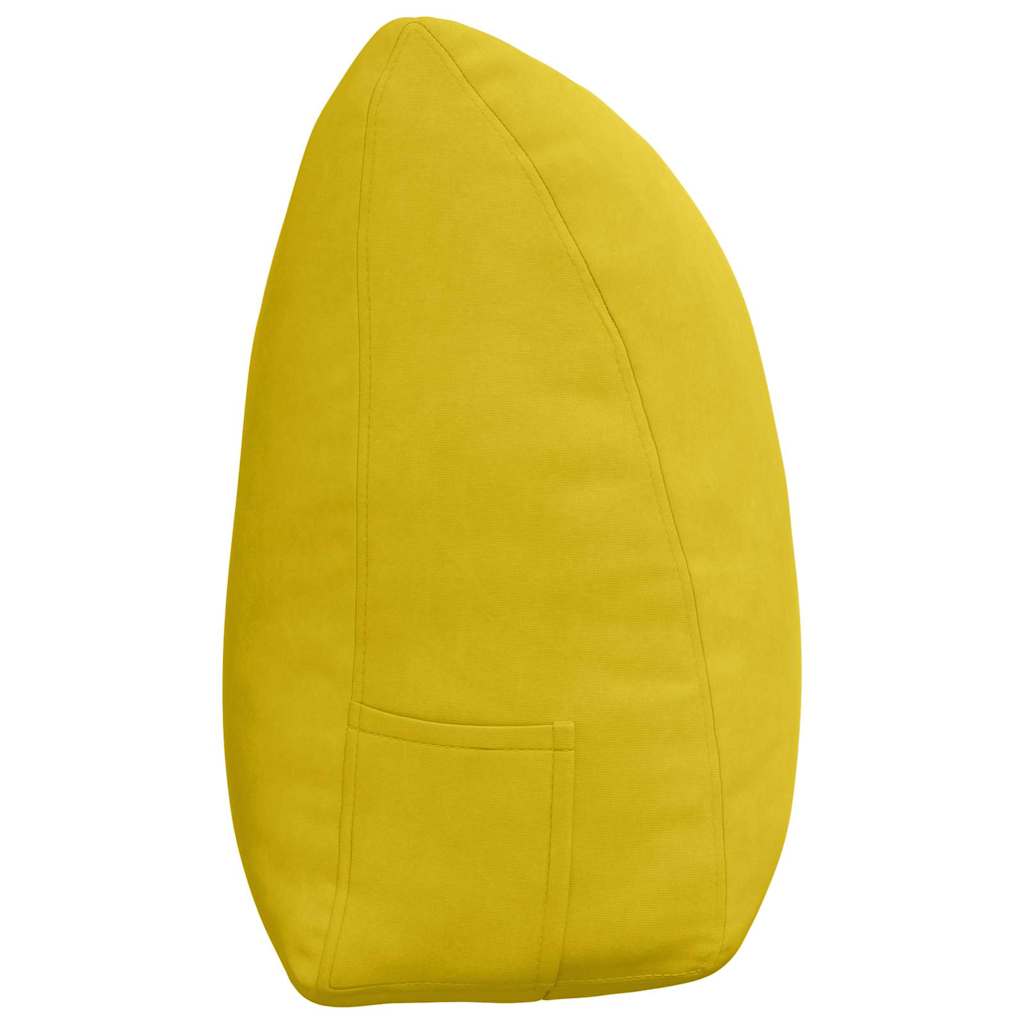 Back Cushion Yellow 160 x 24 x 50 cm Velvet