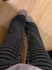 High-Waist Casual Gestreifte Slim-Fit Micro-Flare Hose für Damen - Herbst/Winter Stil