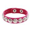 Bracciale Punk Fashion con Catena Borchie Punte Pelle Stile Rock Bracciale Metallico Braccialetti Unisex Bracciale in Pelle