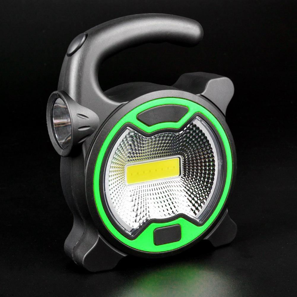 LED COB Workshop Torch with Handle Powerful Flashlight Multifunctional Camping Emergency Lamp for Outdoor Camping Hiking Lights