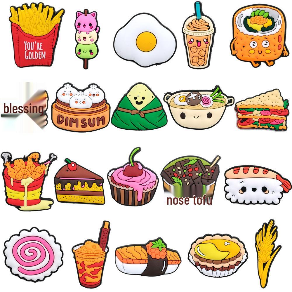 Beliebtes Jibbitz Crocs Blumen-Set: DIY Weiche Gummi Schuhschnallen & PVC Ornamente