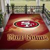 Custom Text Printed Rug San Francisco 49ers Non Slip Floor Carpet For Home Room Decor