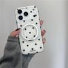 Polka Dot Rotating Stand Phone Case for iPhone 17Pro/16Promax/15/14