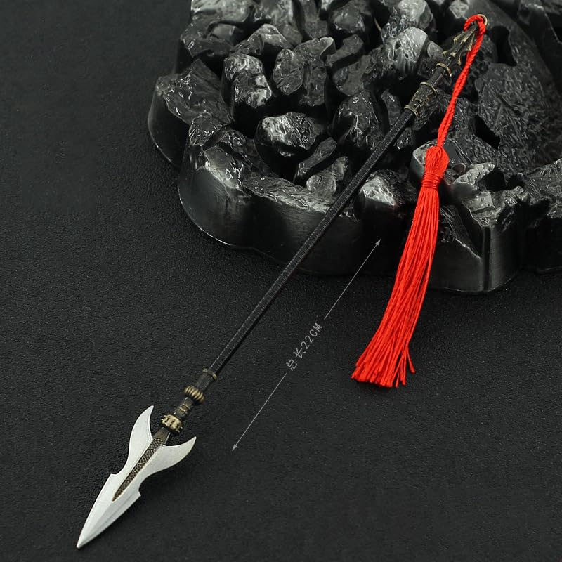 [Nekogamiyama] Ancient Chinese Weapon, Overlord Xiang Yu's Spear, 22cm Long / Miniature Figure, Collectible, Interior Decor