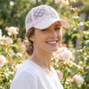 Embroidered Flowers Hollow Out Baseball Cap Breathable Baseball Cap  Sunscreen Protection