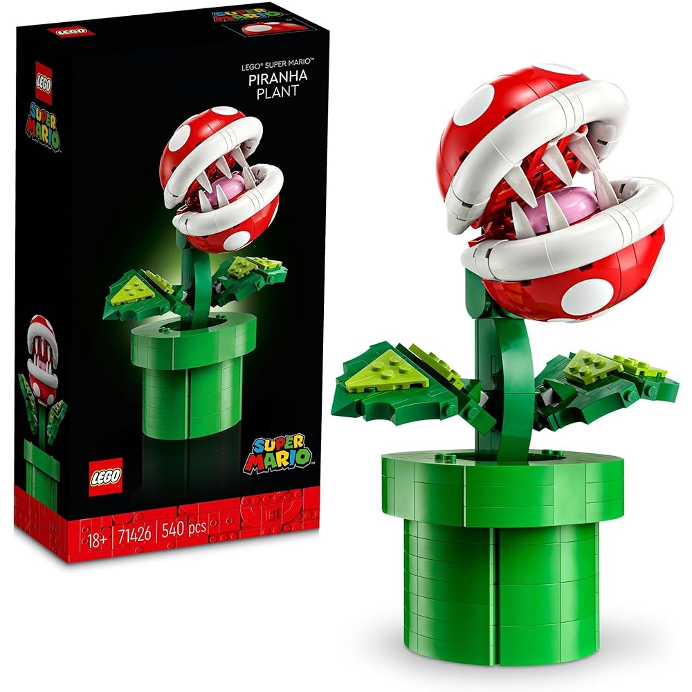 LEGO Super Mario Piranha Plant Building Set 540 Pieces Toy Block Game Gift for Kids and Adults 71426