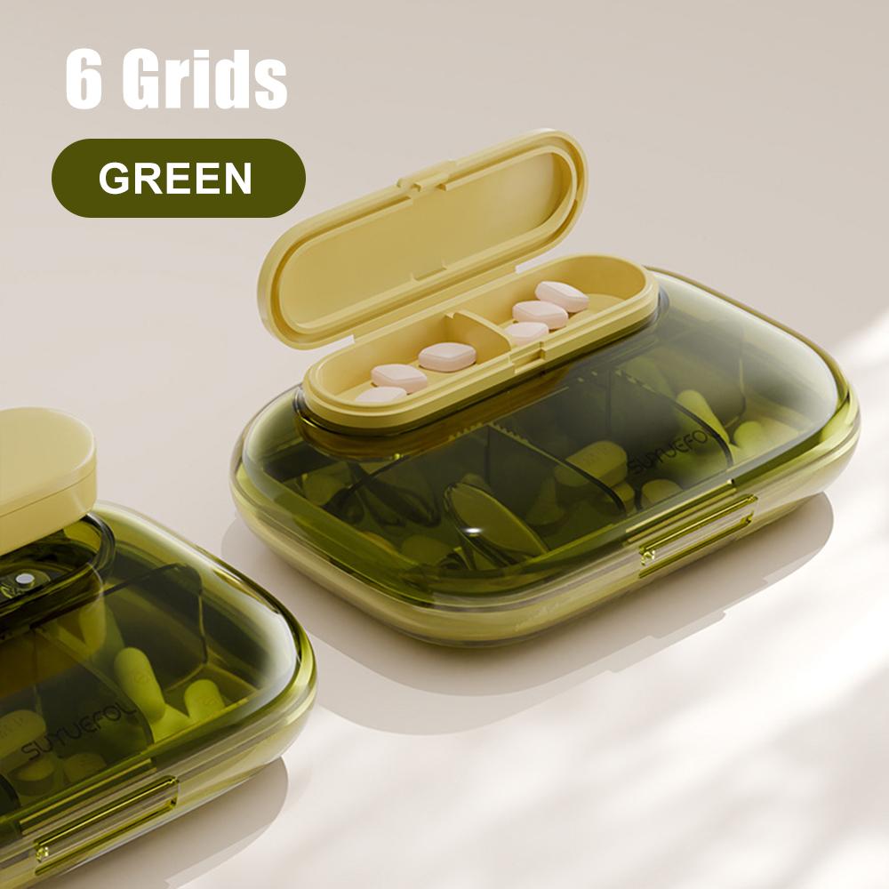 4/6 Fächer Kleine Pillendosen Organizer-Box Wöchentlicher Reise-Pillen-Organizer Tragbare Taschen-Pillenbox Halter Plastik-Behälterbox