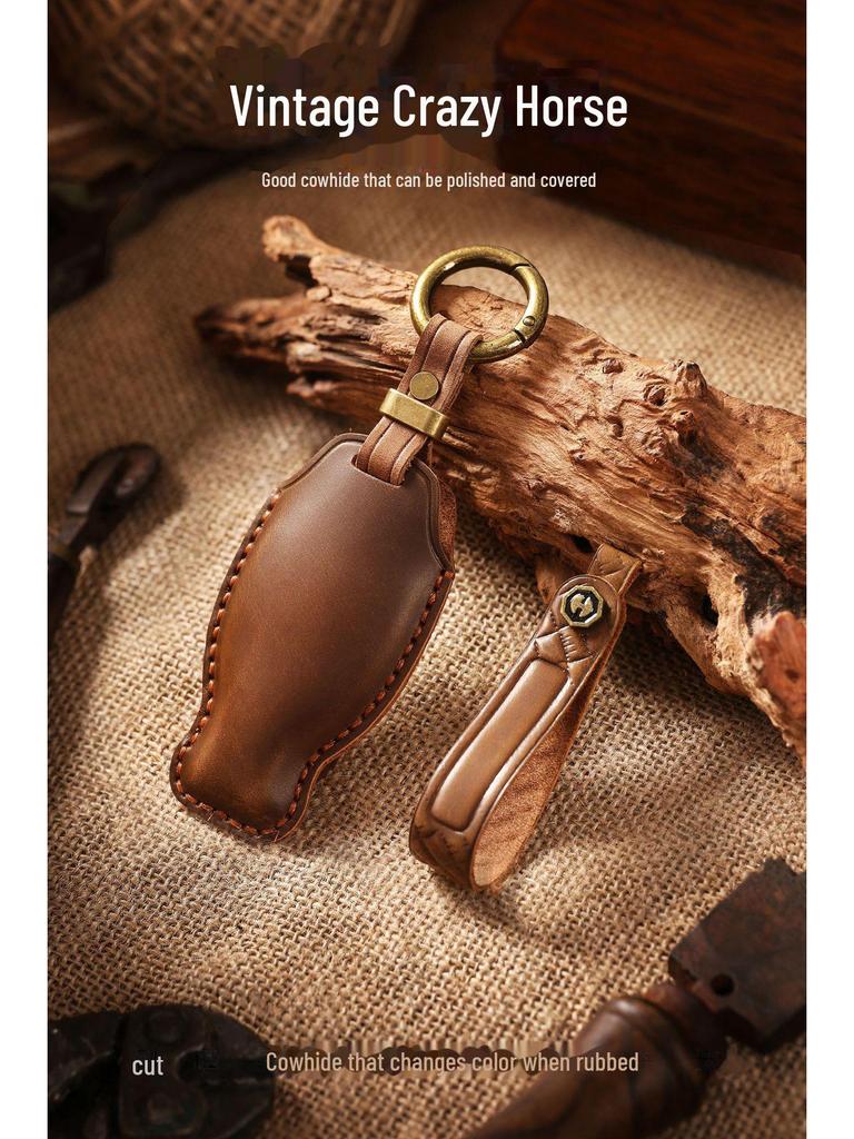 Retro Kožený Obal na Klíč pro Mercedes-Benz E300L/C200L