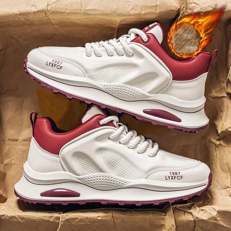 Soft Soled Breathable Shoes With Color Blocking And Versatile Men's Trendy Casual Sports Shoes