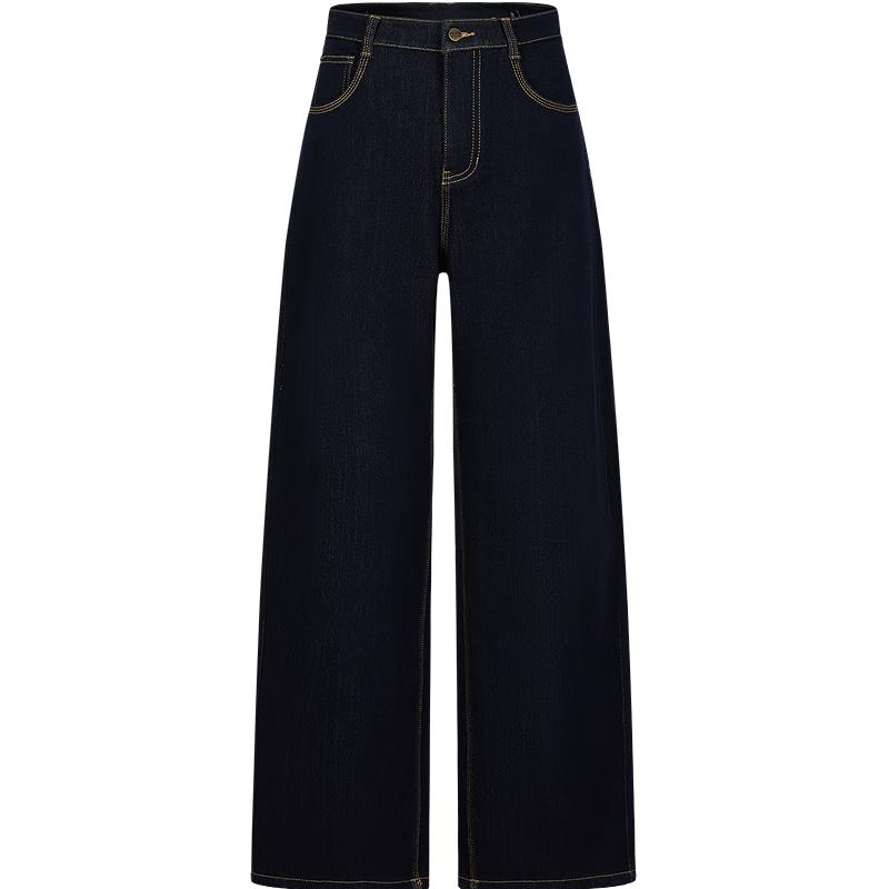 Jiuzi Annakou Women's Lyocell Blend Fleece-Lined Curved Jeans