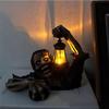 Zombie Lantern Halloween Resin Craft with Lights - Spooky Courtyard Decoration