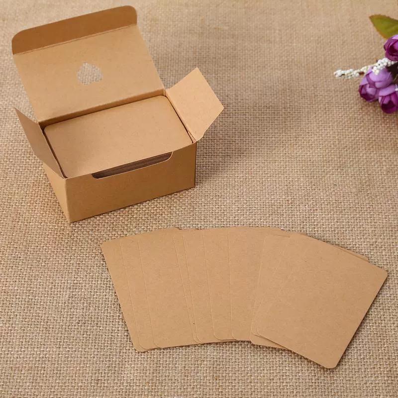 200 Sheets of Small Blank Flashcards for Messages & English Words