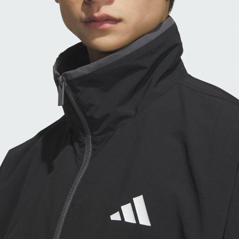 adidas Jackets Men's Black Stand Collar Moderate Other KC3920