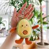 Avokado Peluş Anahtarlık Yumuşak Sevimli Karikatür Avokado Peluş Oyuncak Süs PP Pamuk Meyve Peluş Bebek Dolması Sırt Çantası Kolye Anahtarlık Charm Çift Hediye
