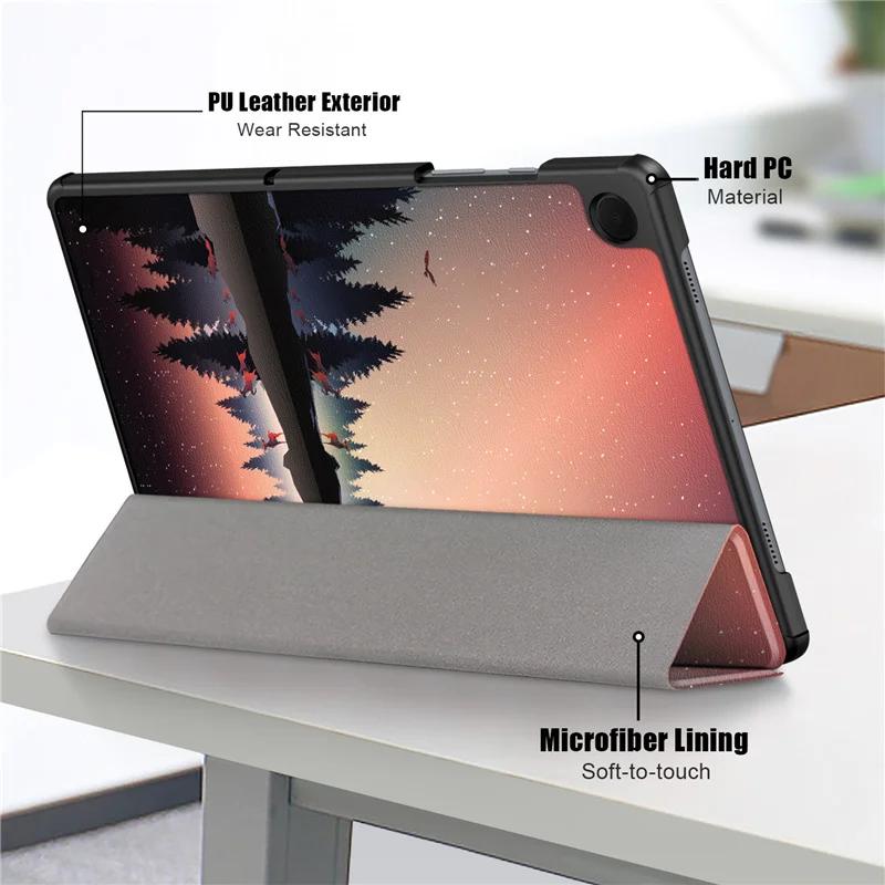 Etui na tablet Samsung Galaxy Tab A9 Plus 11" Trifold Magnetic Leather Stand Twarda inteligentna obudowa do Funda Galaxy Tab A9 Plus Cover 2023