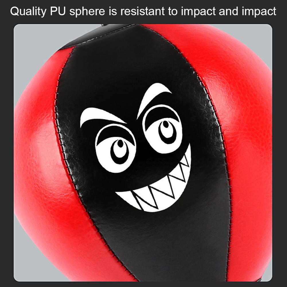 Stressabbau Boxen Saugfußbasis Trainings-Boxball Feder Schaumstoff Einfache Installation Aufblasbar für Übung Sport