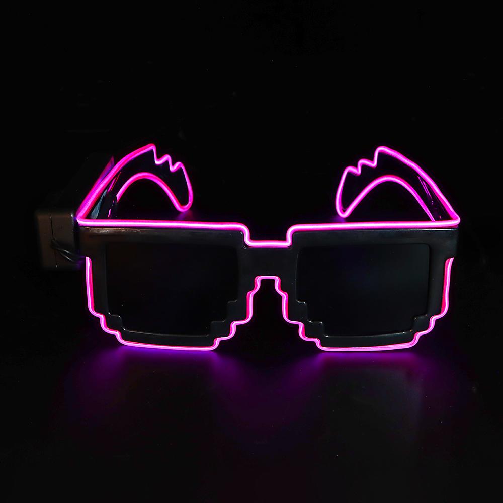 Neon Party Noční kluby LED svítící brýle svítící ve tmě Neonové Rave odstíny pro dospělé děti