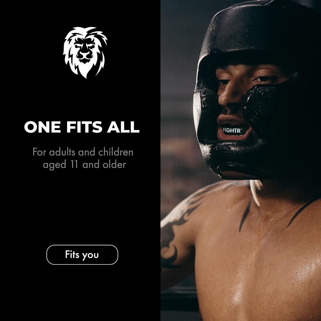 FIGHTR Premium Mouthguard Breathe Easy Adjust Sports Mouthguard for Hockey and Other Sports Includes Hygiene Box - & Boxing, MMA, Football,