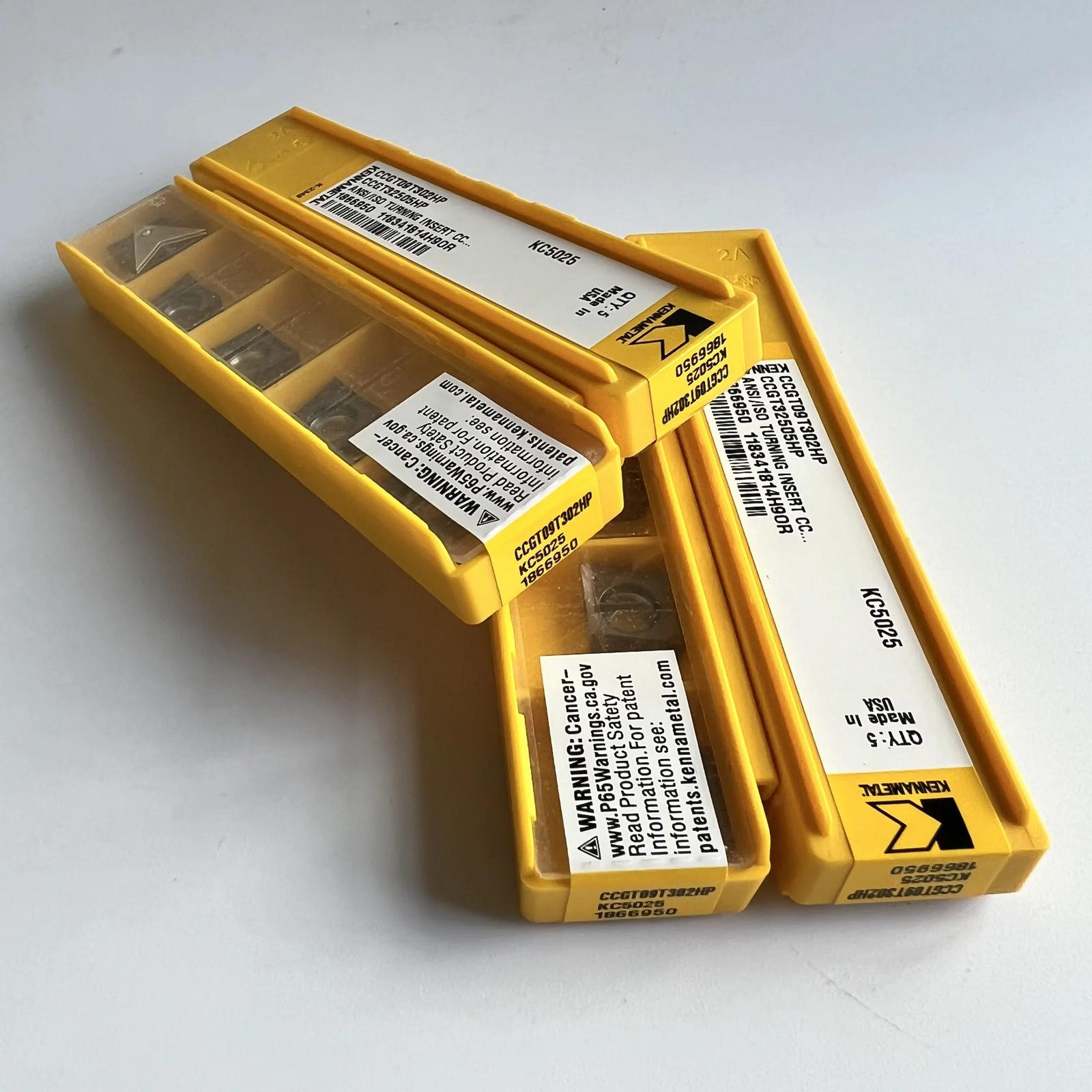 

Original / CCGT09T302HP KC5025 / Industrial indexable Carbide Inserts 10 Pcs