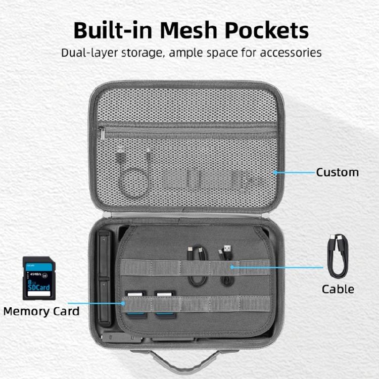 Protective Storage Case With Shock Absorbent Lining For 360 X5 Action Camera Accessories