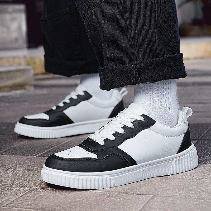 Men Skateboard Shoes Women White Sport Shoes Couple Black Wide Palm Shoes Large Size Sneakers