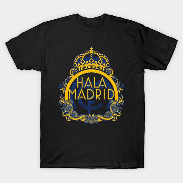 Мужская черная футболка с принтом Стильная футболка Real Madrid Печать на трансферной бумаге без вырезания Хлопковая футболка S чёрный