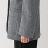 MUJI Recycled Wool Blend Jacket Size BD0ZGA4A Women's Coat, Gray, XL,
