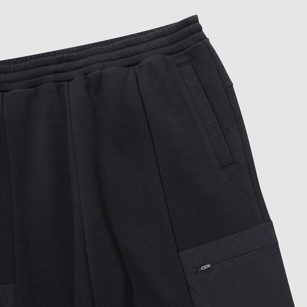 UMBRO Wayfinder Woven Bit Knit Jogger Pants Black (Uq121Cfp13)