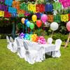 2pcs Day of The Dead Party Decorations 1pc Fiesta Banner with 9 Mexican Theme Party Flag Banner Day of The Dead Hanging Decor Home Party Supplies