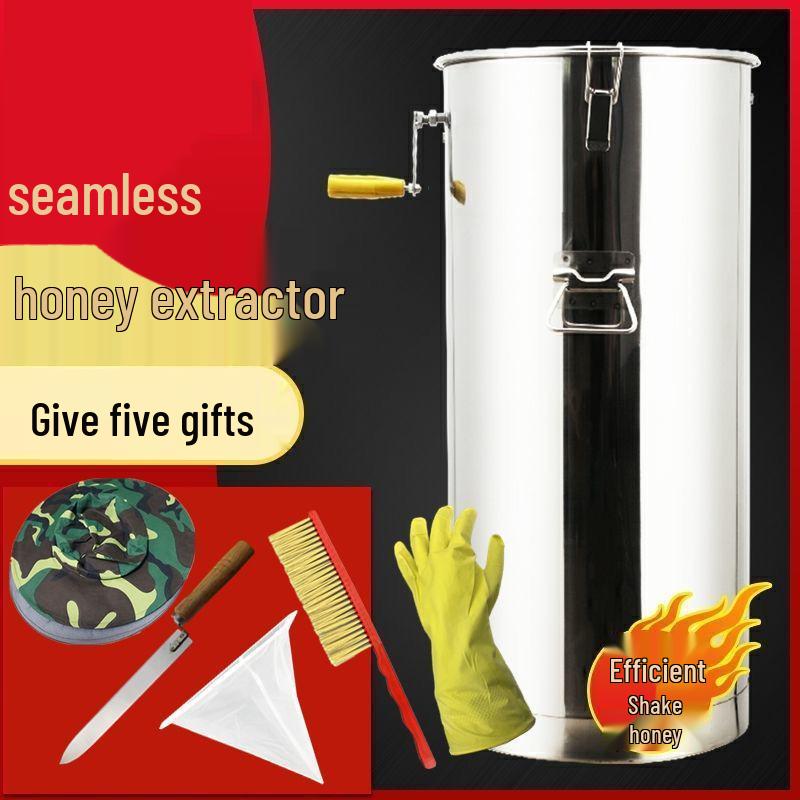 Thickened Stainless Steel Honey Extractor & Spinner Set for Beekeeping