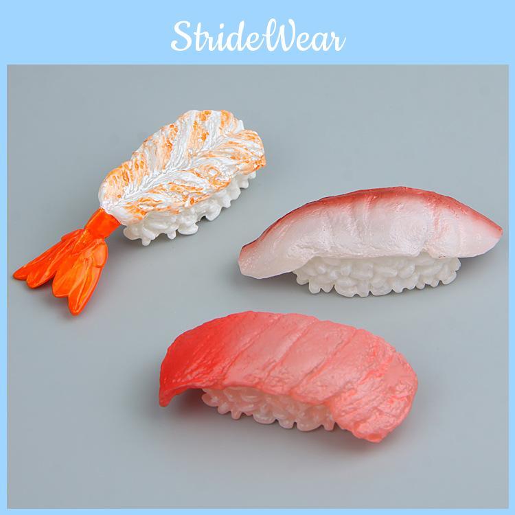 Simulated Shrimp Sweet Salmon Sushi Magnetic Refrigerator Decoration Accessory