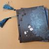 Chinese Style Blue Rose Color Diary Note Book Tassel Stationery Retro Flower Sketchbook Notebook