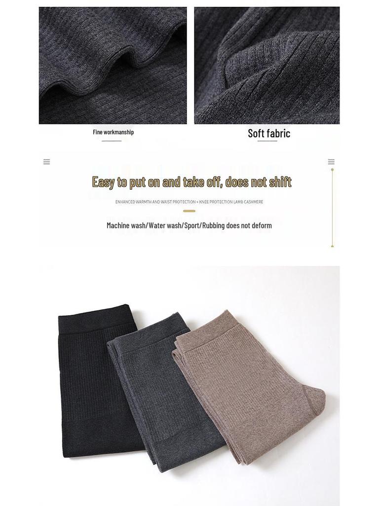 Unisex Wollhose mit mittlerer Bundhöhe: Dick, Schlankmachend, Kältebeständig für Herbst und Winter