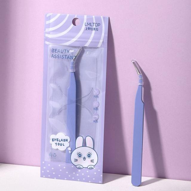 Charyeina - Пинцет для макияжа из нержавеющей стали Bluish Purple