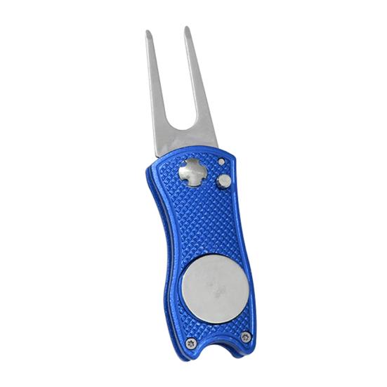 Składany znacznik kulki ze stali nierdzewnej Golf Divot Tool Pitch Groove Repair Cleaner