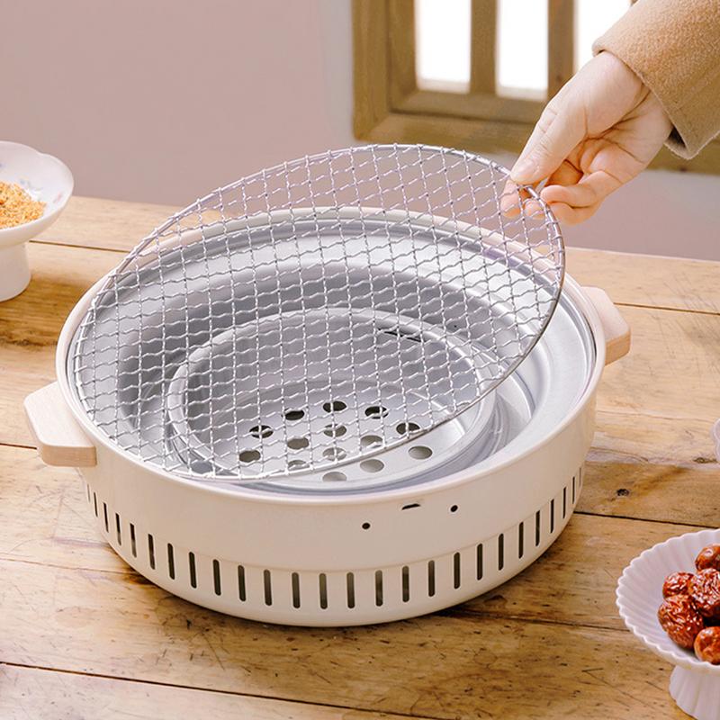 Portable Charcoal Grill 12.5 Inch Grill Charcoal Outdoor Patio Grill Fire Pot Outdoor Cooking Grill