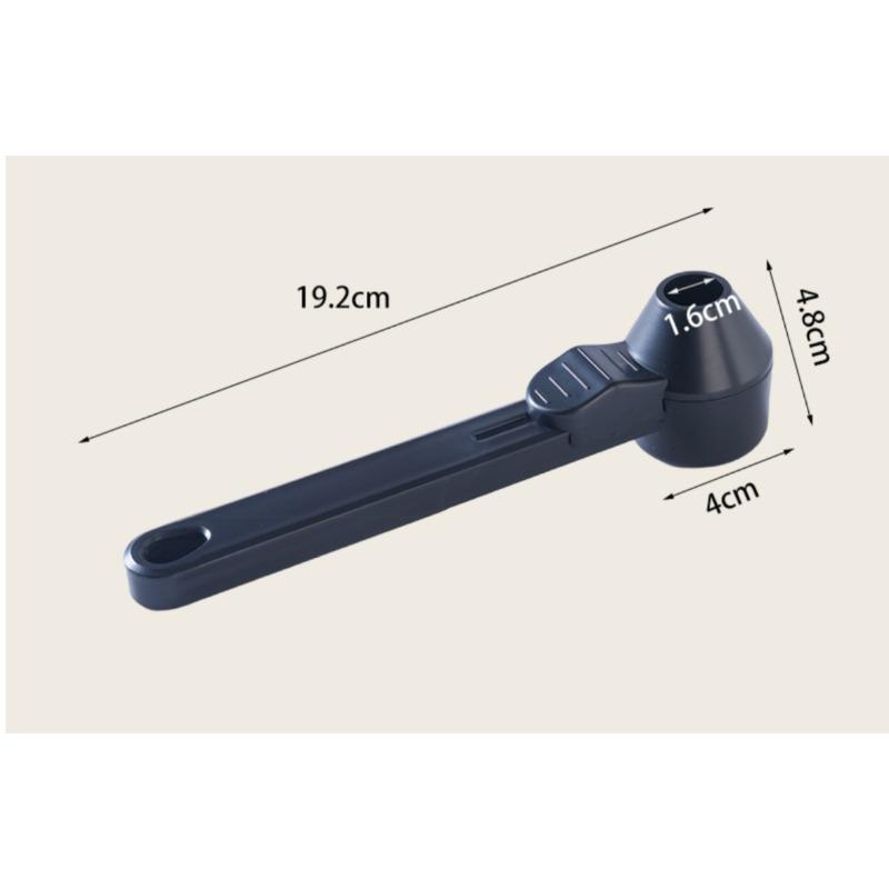 Creative Coffee Sliding Spoon with Long Handle, Large Capacity, Leak-proof Round Spoon