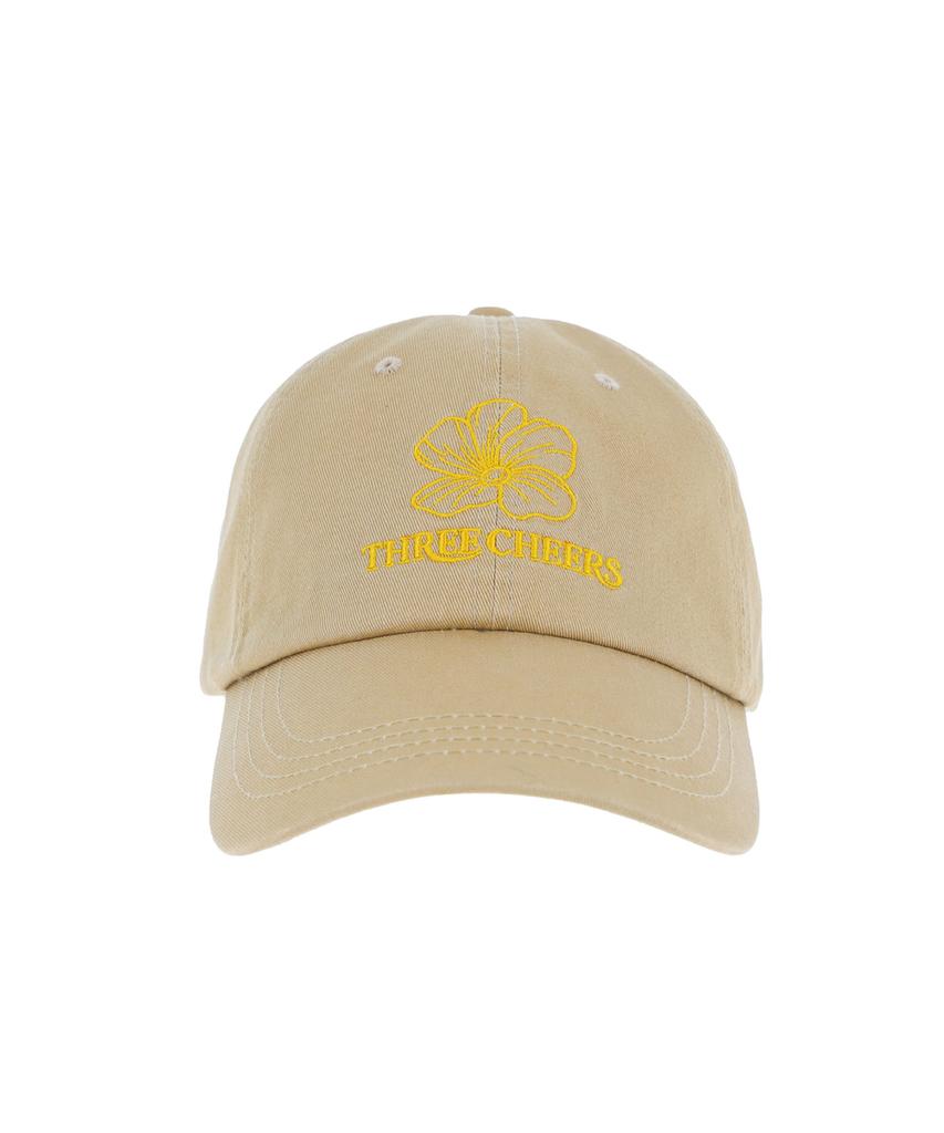 Sseulichieolseu Threecheers Flower Logo Ballcap Beige