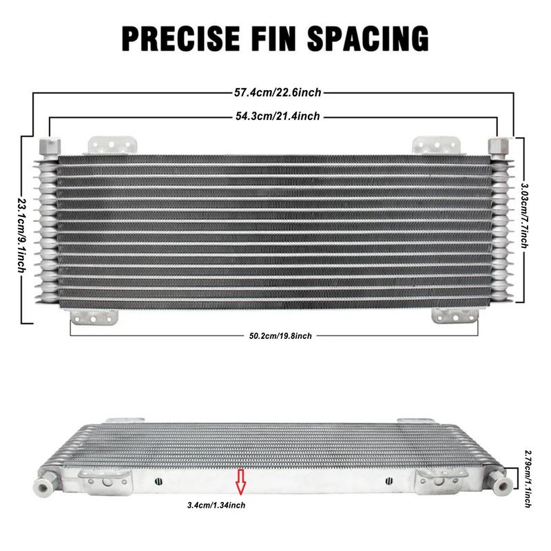 Transmission Cooler Kit 40K Transmission Cool Oil Cooler Kit Heavy Duty 40 000 Gvw Max Car Trans Cooler With Mounting Hardware