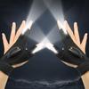 Outdoor LED Fishing Gloves 3 Finger Exposed Rechargeable Lighted Hands Free Night Work Cycling Car Repair Sport 1 3 5